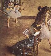 Edgar Degas Balettklassen oil painting artist